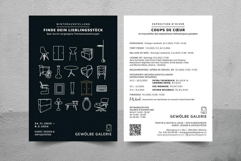 Gewölbe Galerie Flyer Design